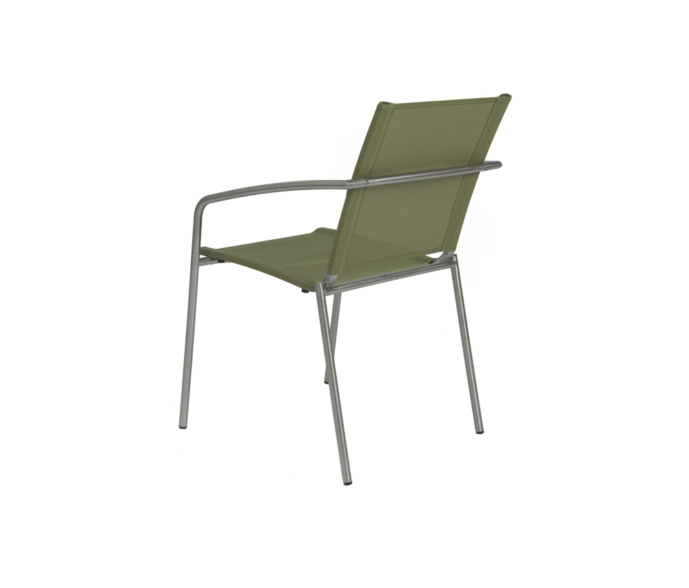 Stern Edelstahl-Sitzgruppe  6 Sesseln in verschiedenen Farben und 1 Tisch 180x100