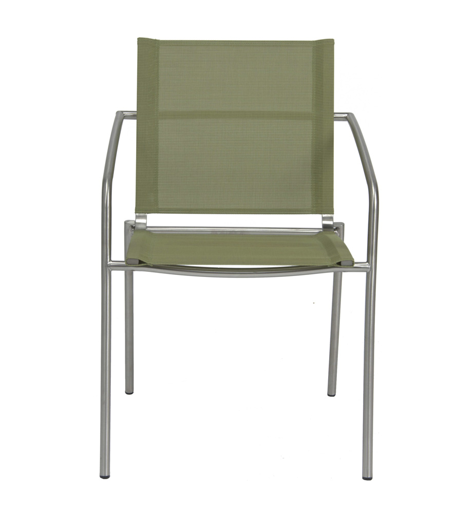 Stern Edelstahl-Sitzgruppe  6 Sesseln in verschiedenen Farben und 1 Tisch 180x100
