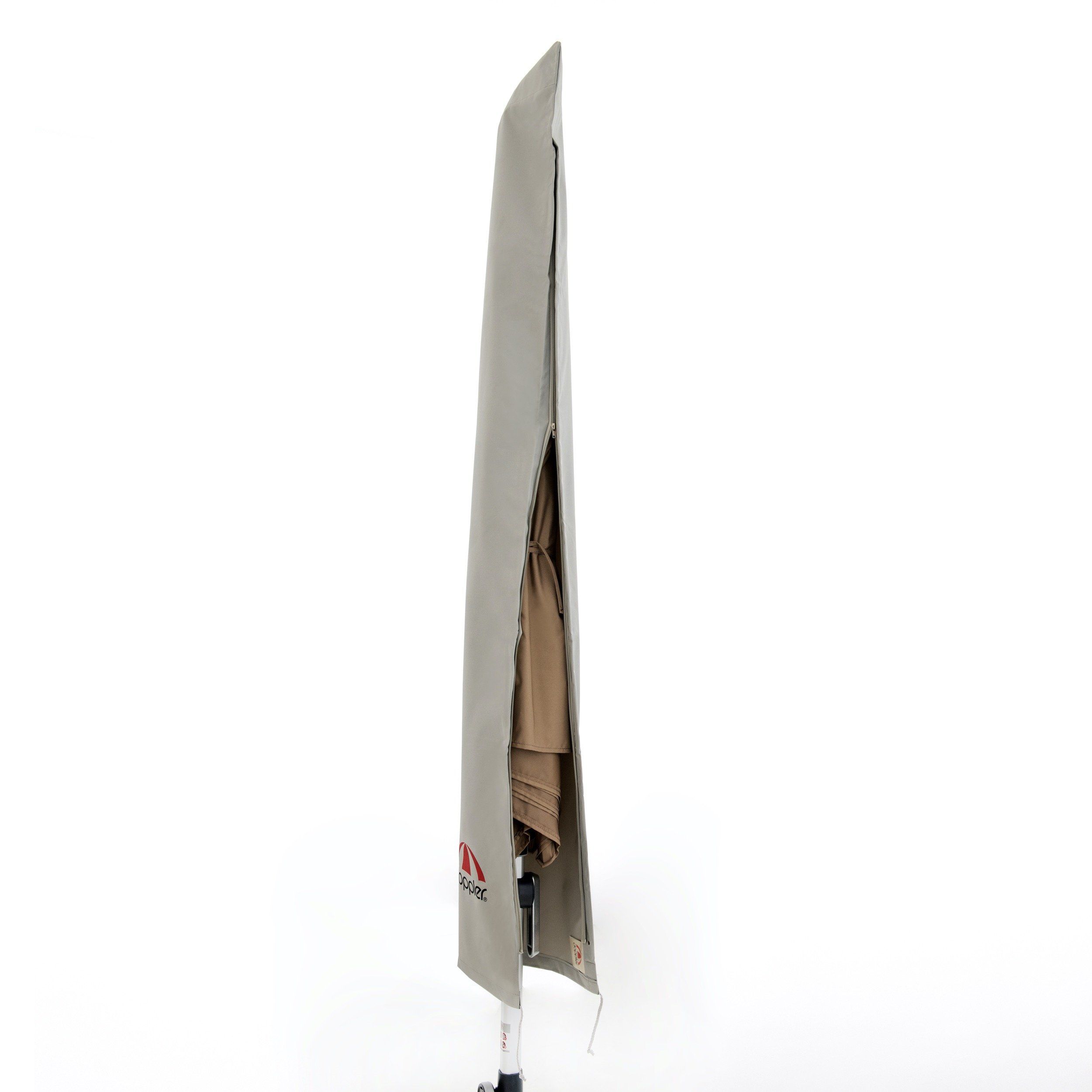 Doppler Expert Schutzhülle grau in Tragetasche mit RV, mit Stab 350 cm